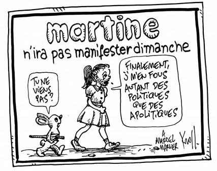 martine ne va pas manifester