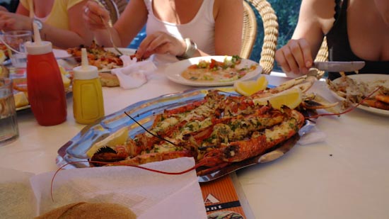 restaurant plage de Taghazout