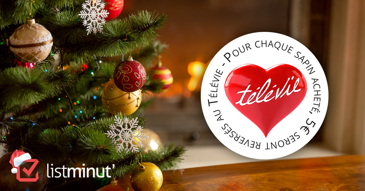 Une livraison de sapin de Noël solidaire au profit du Télévie